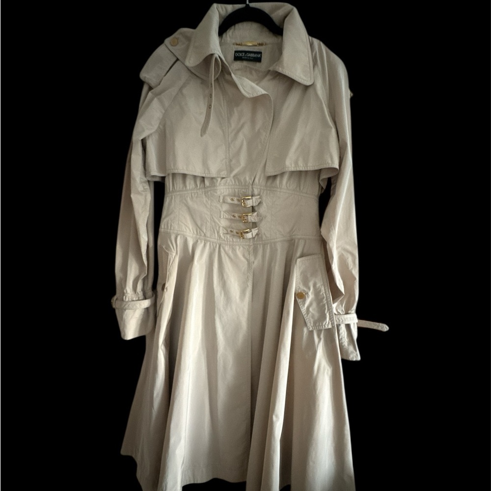 Dolce & Gabbana Long Sleeve Trench Dress